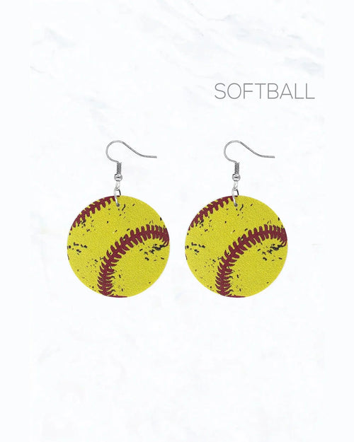 Softball Earrings-Earrings-Suzie Q USA-thekeepersoflove