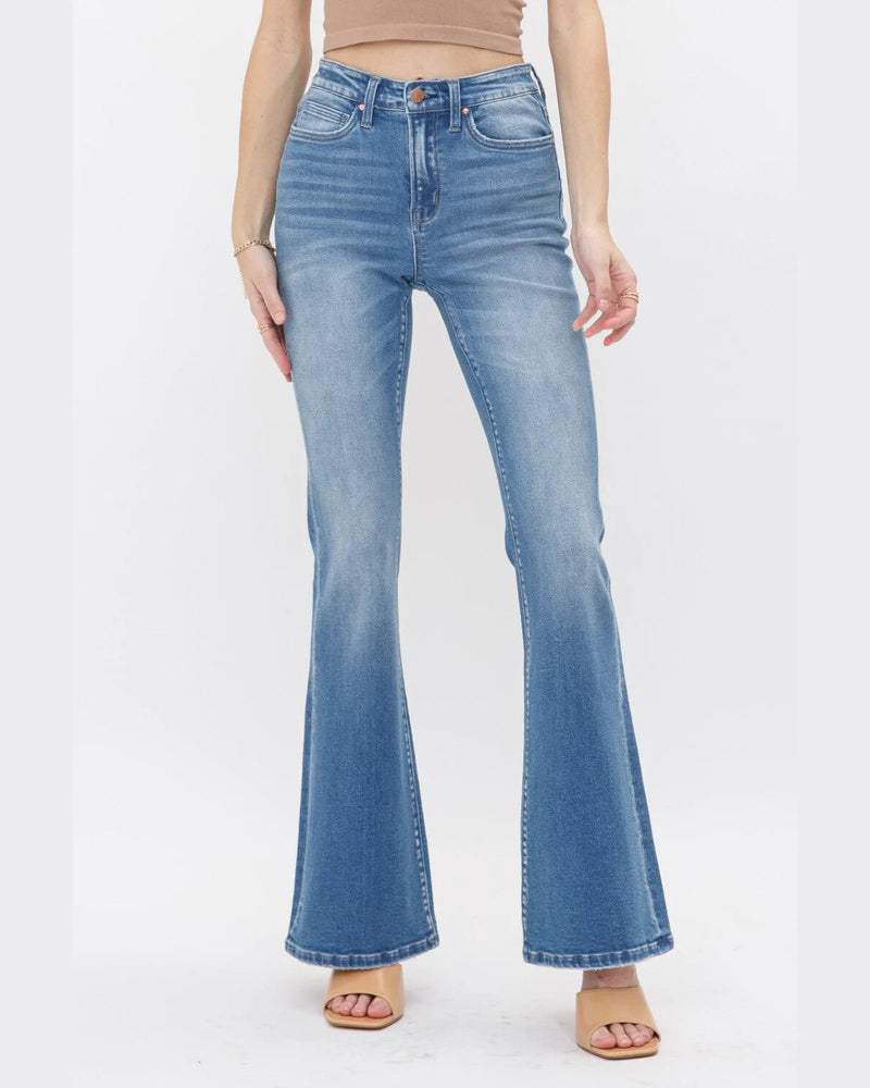 High Rise Flare Jeans-Jeans-MICA Denim-24-thekeepersoflove