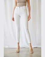 High Rise Ankle Skinny Jeans-Jeans-MICA Denim-24-White-thekeepersoflove