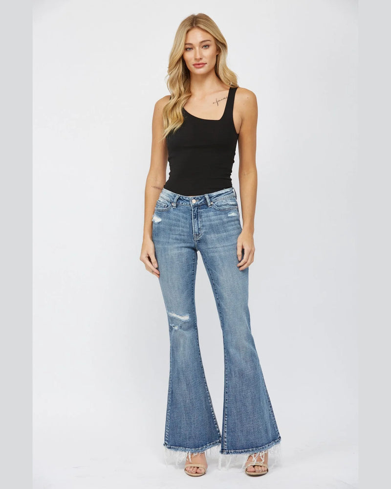 Mid Rise Super Flare Jeans-Jeans-MICA Denim-24-thekeepersoflove