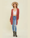 Soft Open-Front Sweater Cardigan-Cardigans-Heyson-Small-Wine-thekeepersoflove