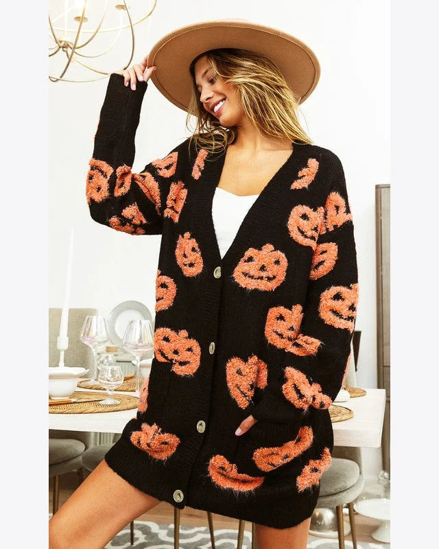 Pumpkin Cardigan-Cardigans-BiBi-Small-thekeepersoflove