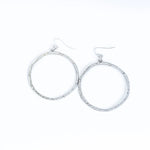 Burnished Open Circle Earring-Earrings-West & Co-Silver-thekeepersoflove