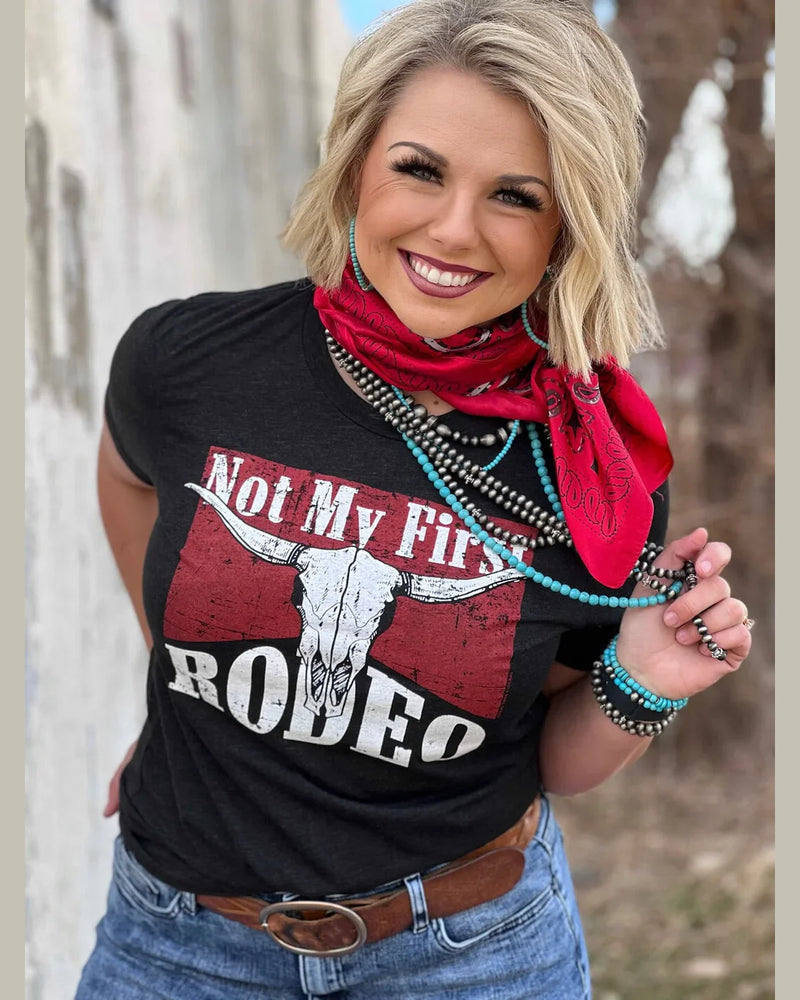 Not My First Rodeo Tee-Shirts & Tops-Texas True Threads-Small-Black-thekeepersoflove